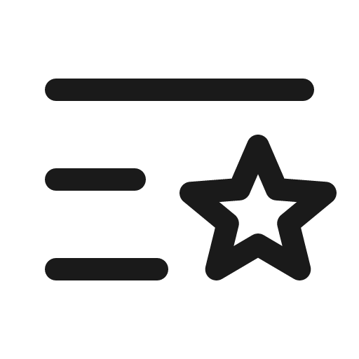 List star icon, solid style, from Phosphor
