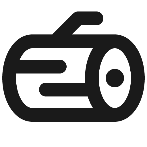 Log bold icon, bold style, from Phosphor