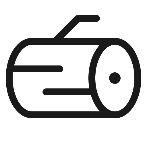 Log light icon, light style, from Phosphor