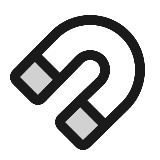 Magnet duotone icon, two-tone style, from Phosphor