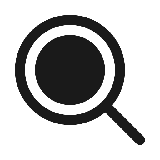 Magnifying glass fill icon, filled style, from Phosphor