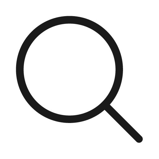 Magnifying glass light icon, light style, from Phosphor