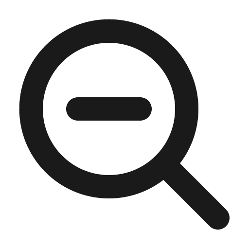 Magnifying glass minus bold icon, bold style, from Phosphor