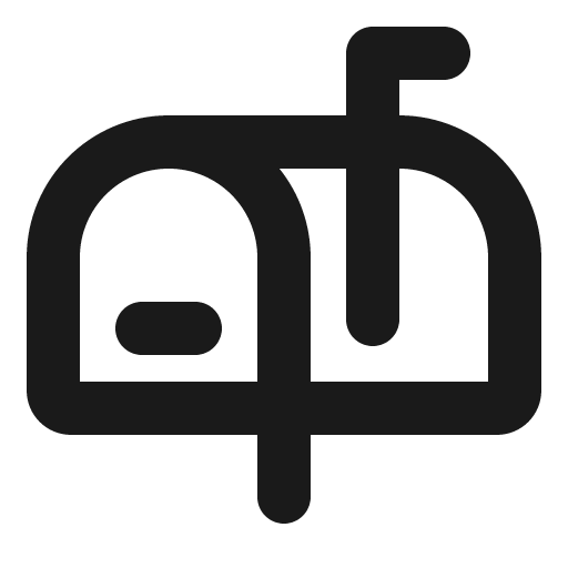 Mailbox bold icon, bold style, from Phosphor