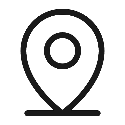 Map pin line light icon, light style, from Phosphor