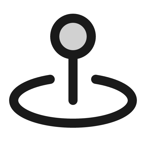Map pin simple area duotone icon, two-tone style, from Phosphor