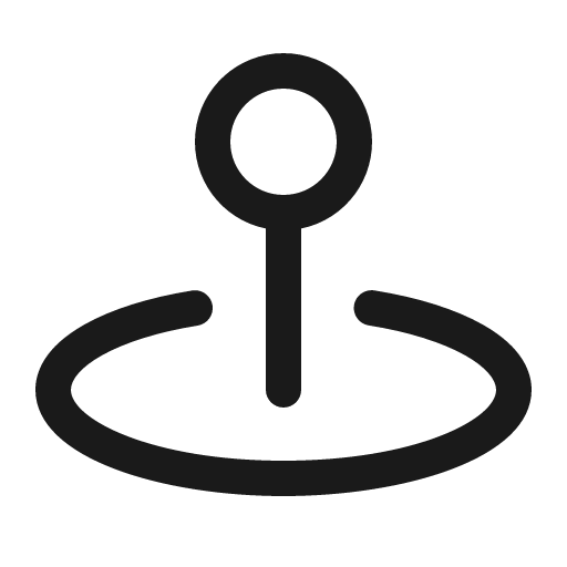 Map pin simple area icon, solid style, from Phosphor
