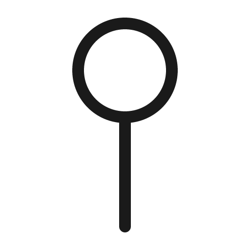 Map pin simple light icon, light style, from Phosphor