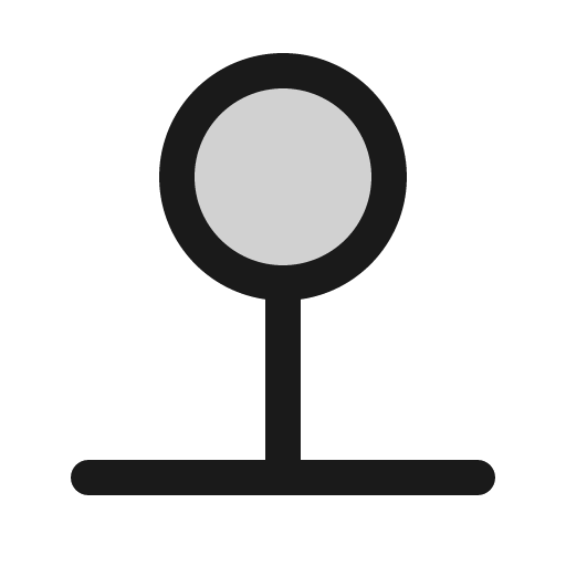 Map pin simple line duotone icon, two-tone style, from Phosphor
