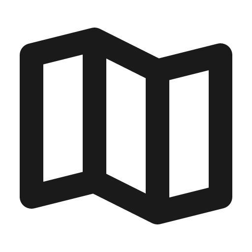 Map trifold bold icon, bold style, from Phosphor
