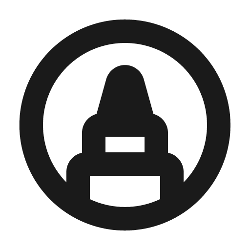 Marker circle bold icon, bold style, from Phosphor