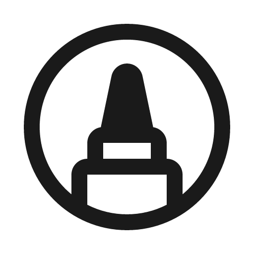 Marker circle fill icon, filled style, from Phosphor