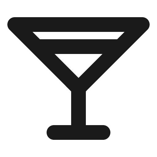Martini bold icon, bold style, from Phosphor