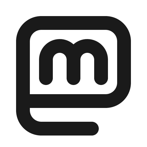 Mastodon logo bold icon, bold style, from Phosphor