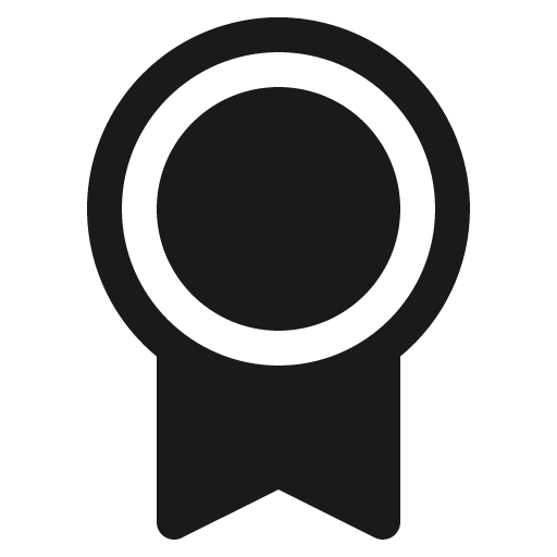 Medal fill icon, filled style, from Phosphor