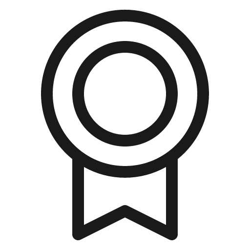 Medal light icon, light style, from Phosphor