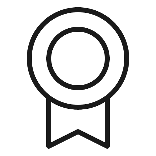 Medal thin icon, thin style, from Phosphor