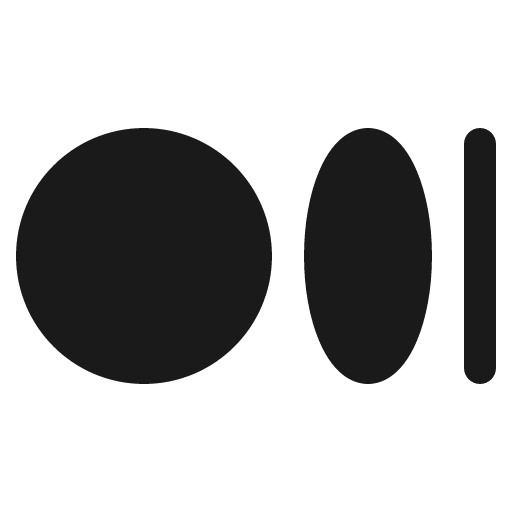 Medium logo fill icon, filled style, from Phosphor