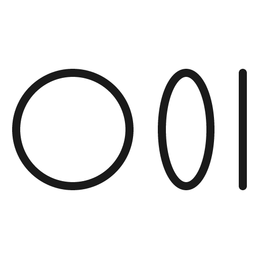 Medium logo thin icon, thin style, from Phosphor