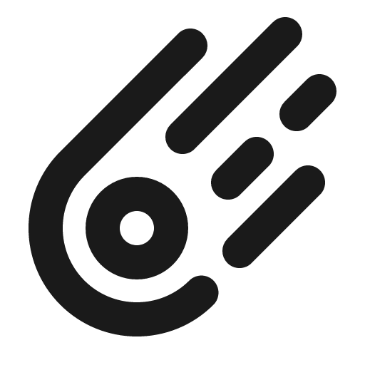 Meteor bold icon, bold style, from Phosphor