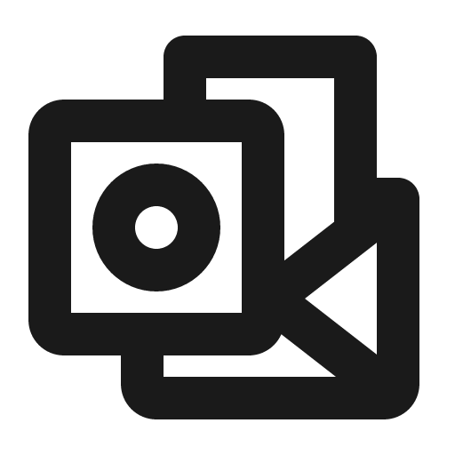 Microsoft outlook logo bold icon, bold style, from Phosphor