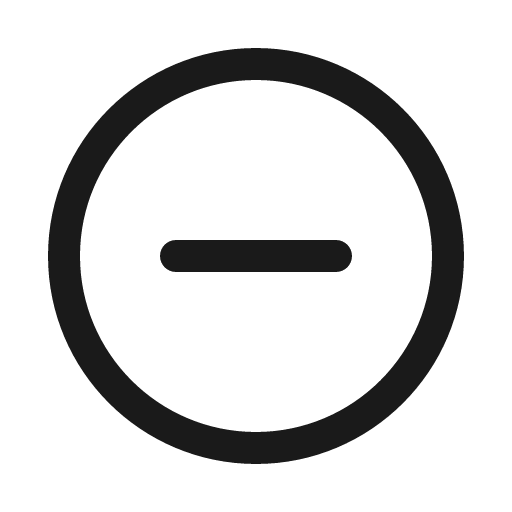 Minus circle icon, solid style, from Phosphor