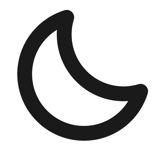 Moon bold icon, bold style, from Phosphor