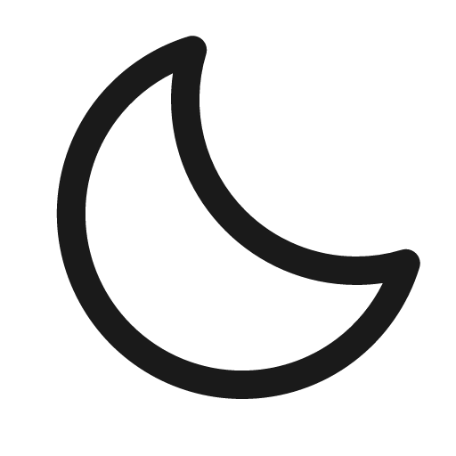 Moon icon, solid style, from Phosphor