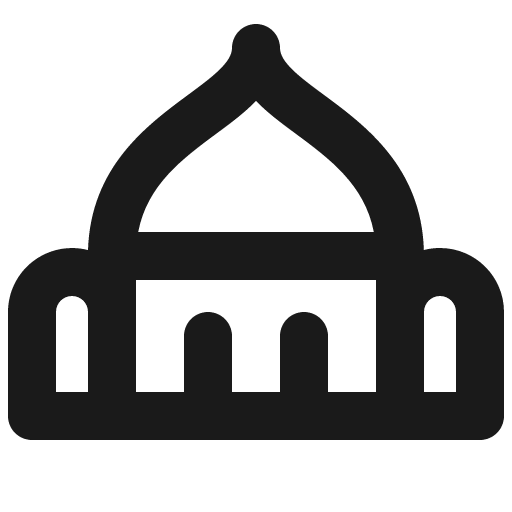 Mosque bold icon, bold style, from Phosphor