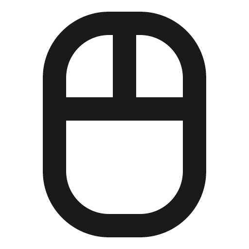 Mouse bold icon, bold style, from Phosphor
