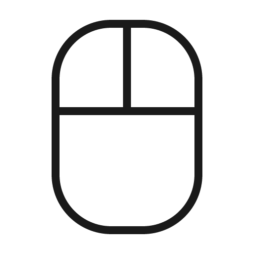 Mouse thin icon, thin style, from Phosphor