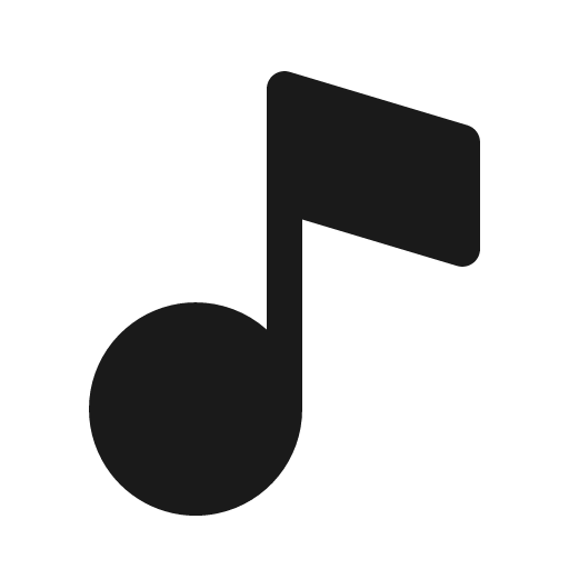 Music note fill icon, filled style, from Phosphor