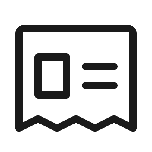 Newspaper clipping light icon, light style, from Phosphor