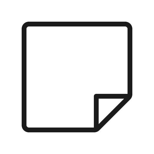 Note blank thin icon, thin style, from Phosphor