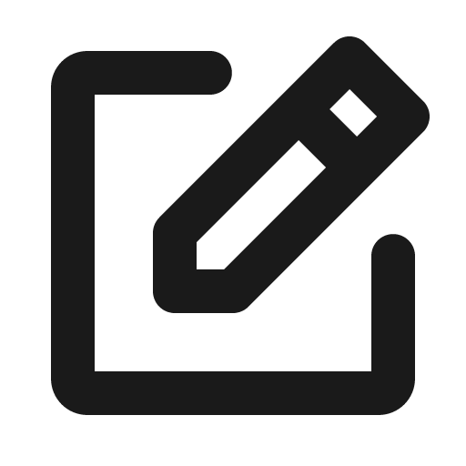 Note pencil bold icon, bold style, from Phosphor