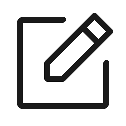 Note pencil light icon, light style, from Phosphor
