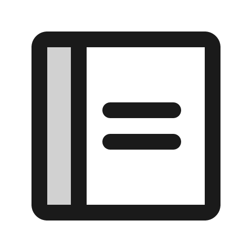 Notebook duotone icon, two-tone style, from Phosphor