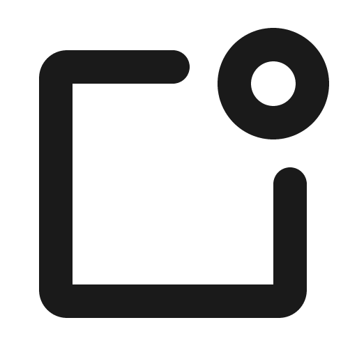 Notification bold icon, bold style, from Phosphor