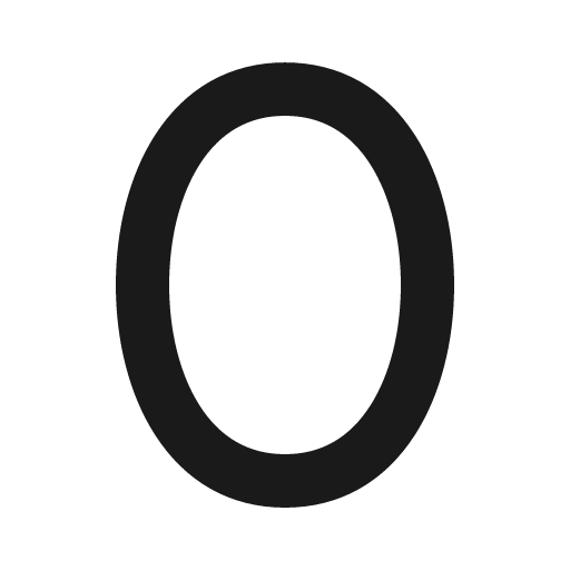 Number zero bold icon, bold style, from Phosphor