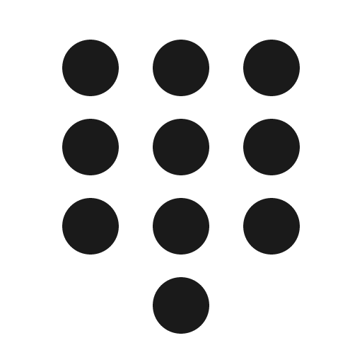 Numpad bold icon, bold style, from Phosphor