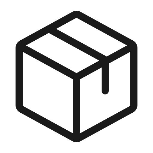 Package light icon, light style, from Phosphor