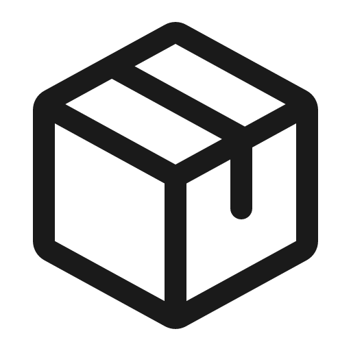 Package icon, solid style, from Phosphor