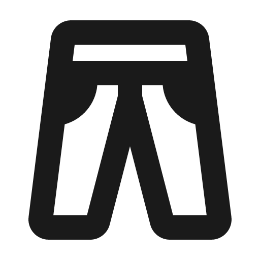 Pants bold icon, bold style, from Phosphor