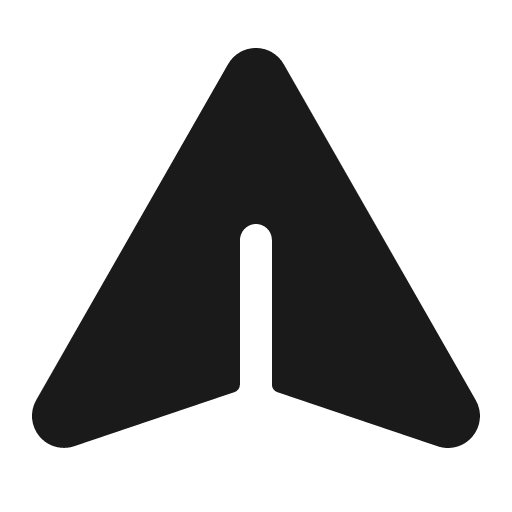Paper plane fill icon, filled style, from Phosphor