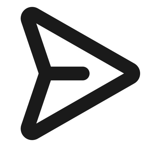 Paper plane right bold icon, bold style, from Phosphor