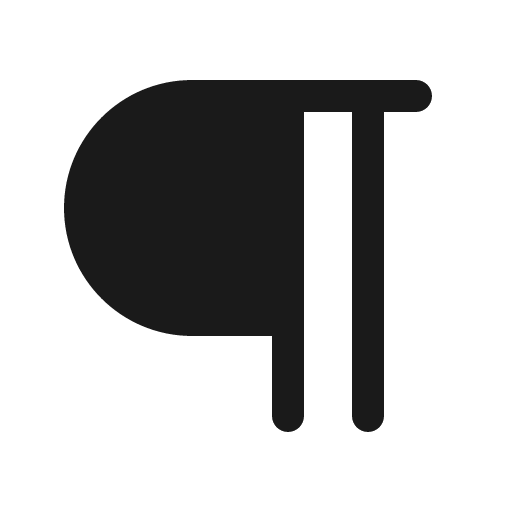 Paragraph fill icon, filled style, from Phosphor