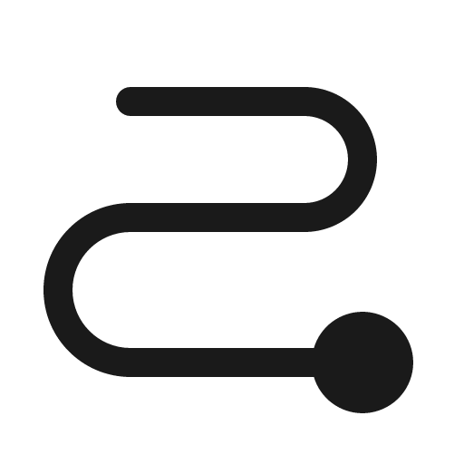 Path fill icon, filled style, from Phosphor