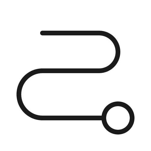 Path thin icon, thin style, from Phosphor