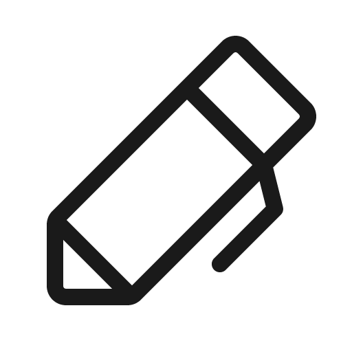 Pen light icon, light style, from Phosphor