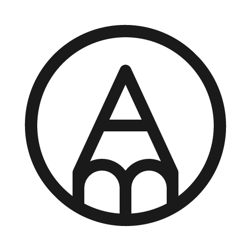 Pencil circle light icon, light style, from Phosphor